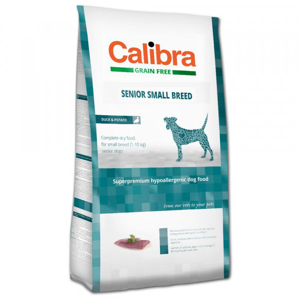 Calibra Dog Senior Small / Ente & Kartoffel - Trockenfutter 2kg