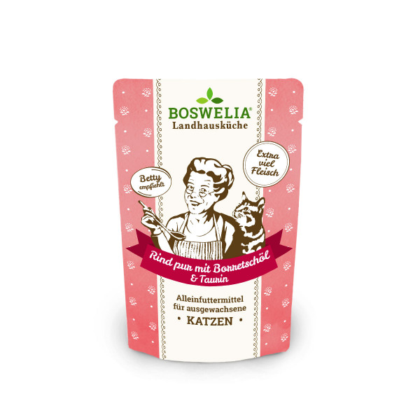 Boswelia Frischebeutel Katze - Rind pur