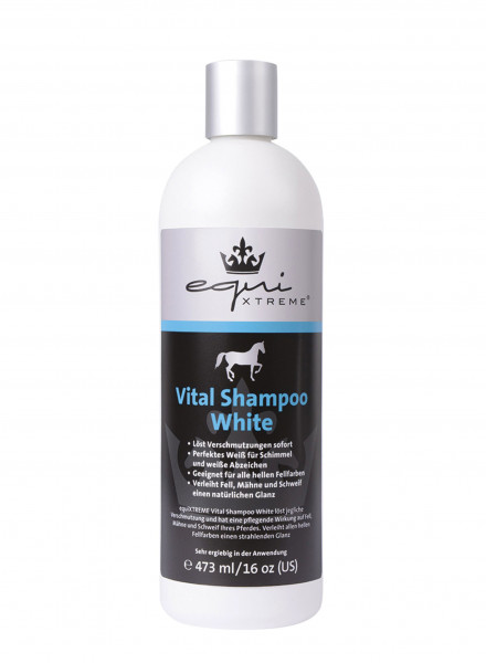 equiXtreme Vital Shampoo White für Pferde 473ml