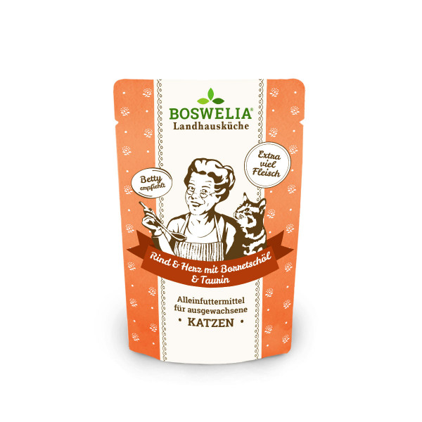 Boswelia Frischebeutel Katze - Rind und Herz