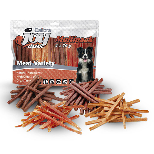 Calibra JOY Dog / Multipack Meat Variety Mix - Snacks 4 x 70g